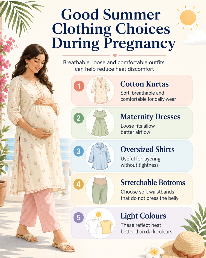 what should pregnant women wear in summers?