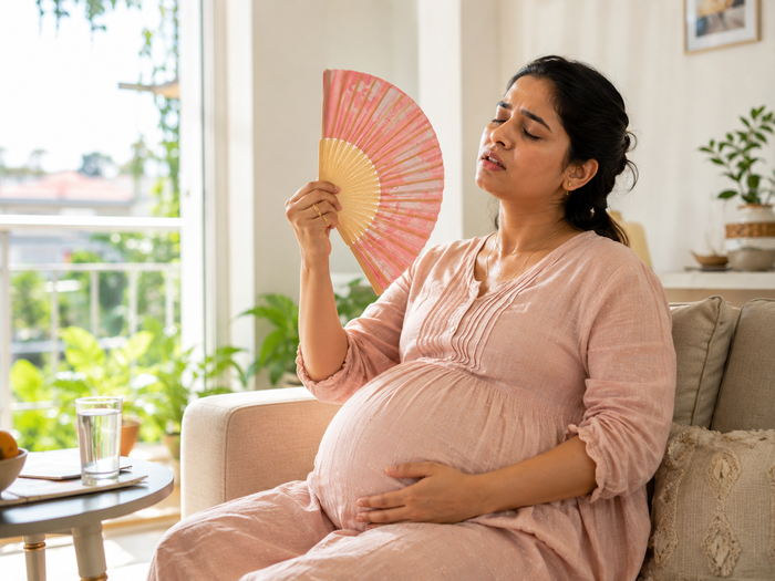 How to reduce body heat during pregnancy in summer