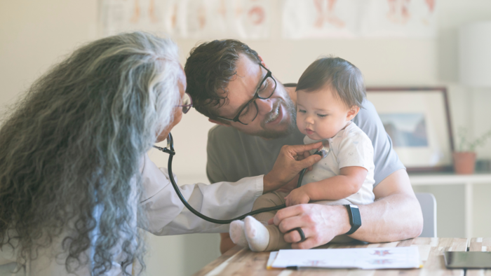 baby and doctor