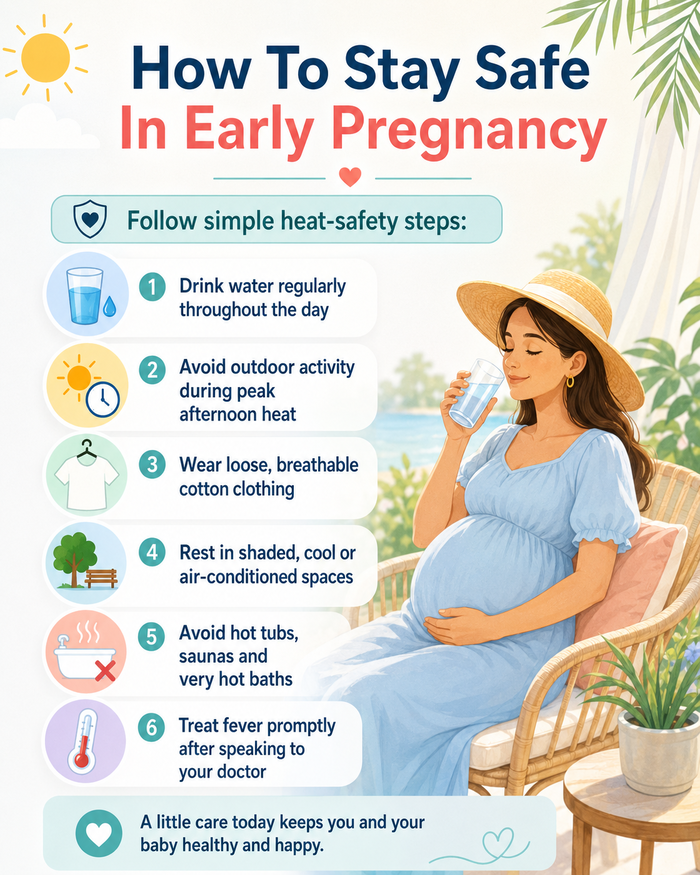 Pregnancy safety tips during hot months and extreme heat