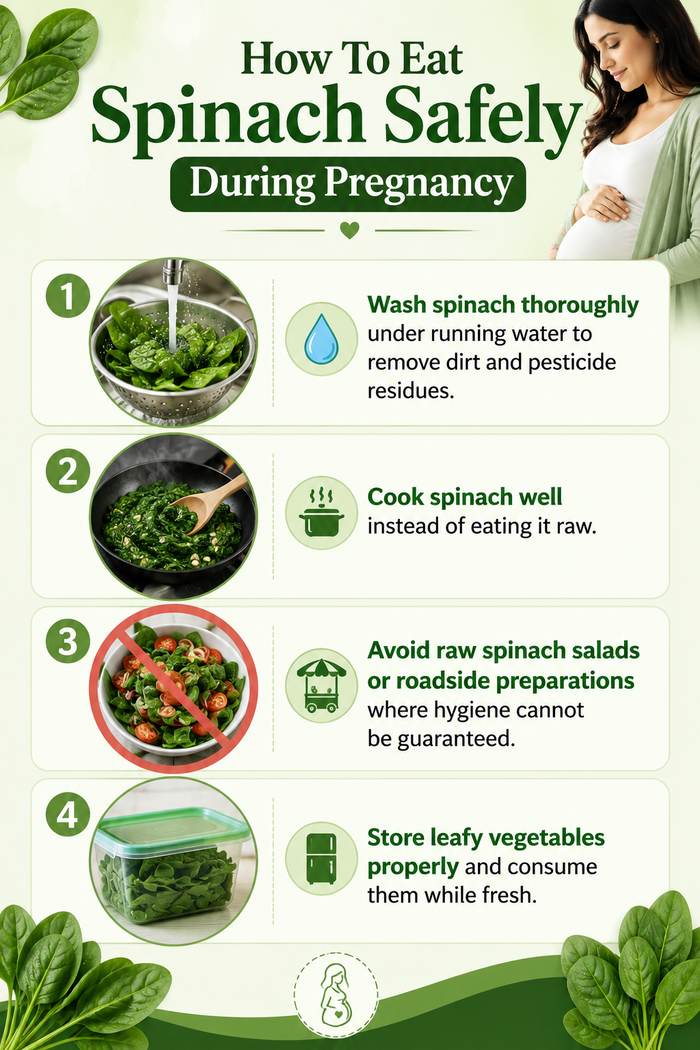 How to eat spinach safely during pregnancy