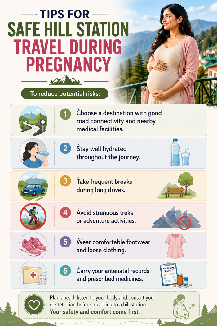 Is it safe to travel to a hill station during pregnancy?