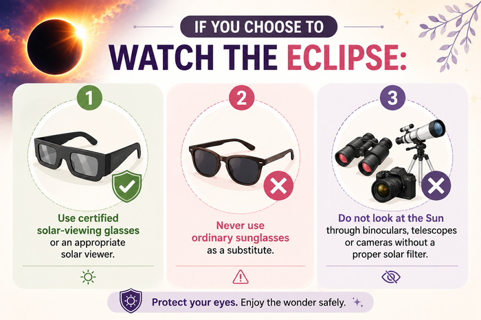 How to watch the eclipse safely