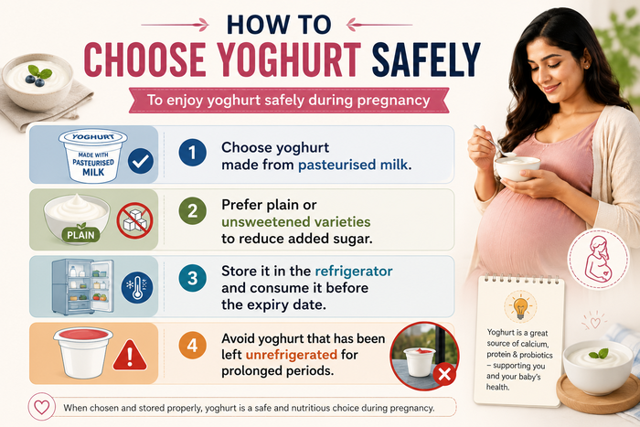 How to choose yoghurt safely when pregnant