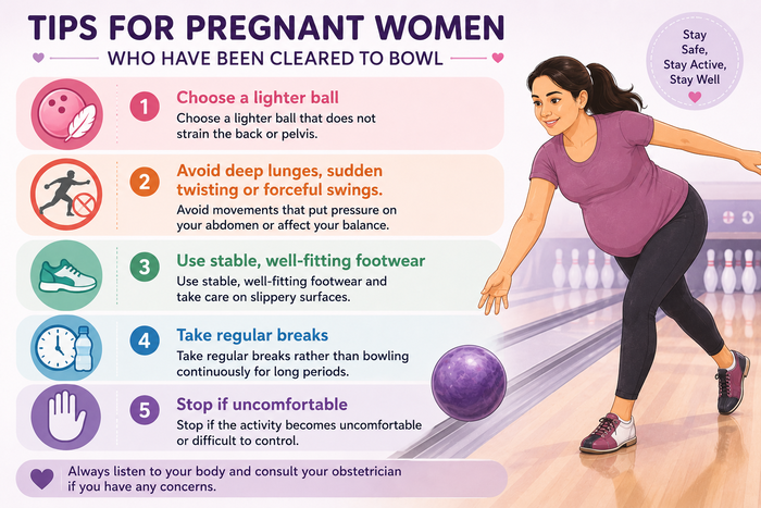 can pregnant women go bowling?