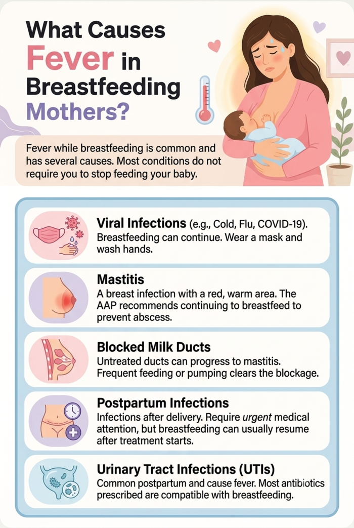 fever in breastfeeding mothers