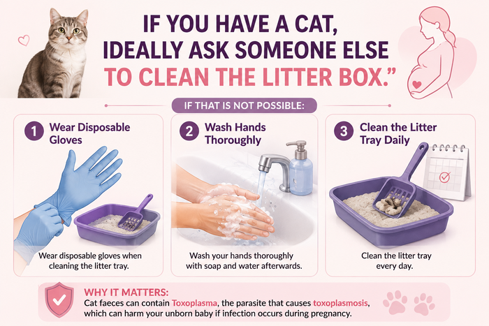 Caring for a cat during pregnancy: precautions to take and why