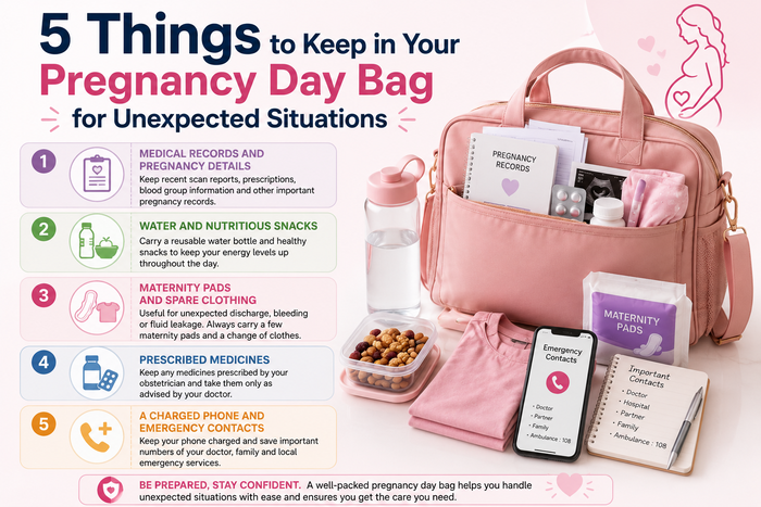 What to keep in pregnancy day bag