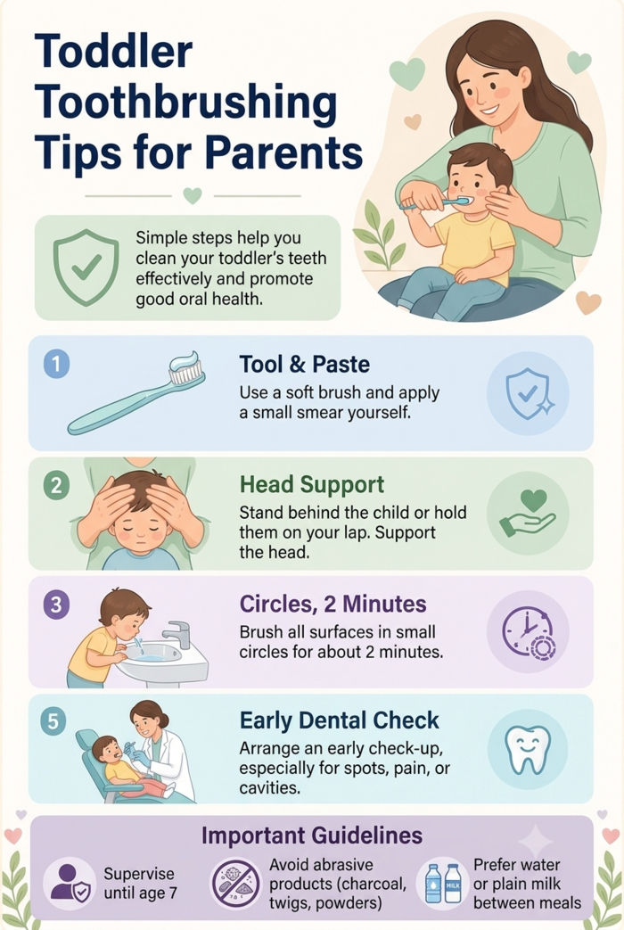 toddler toothbrushing