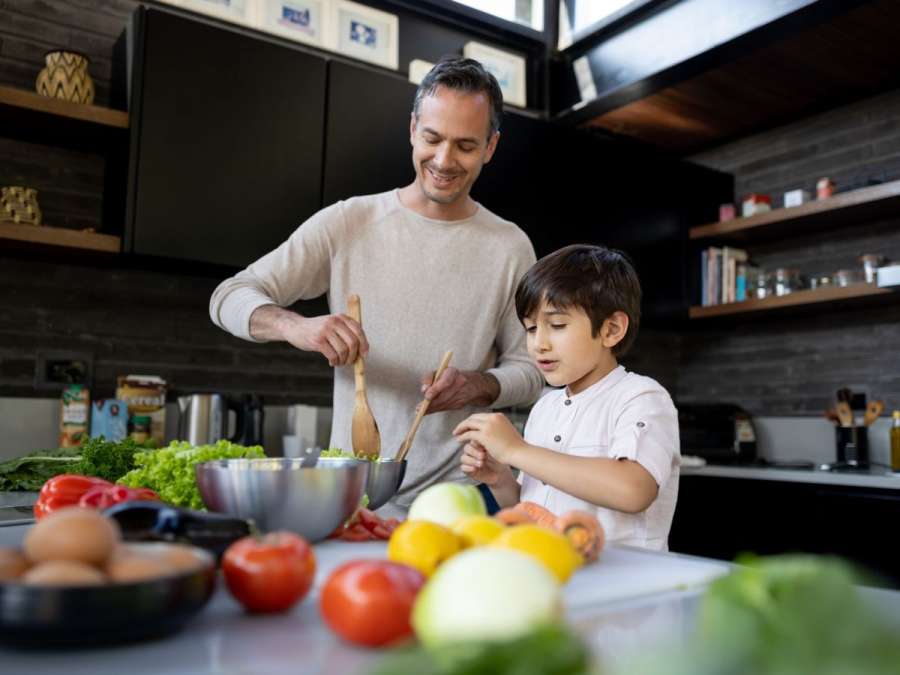 FATHER AND SON COOKING- Guiding Teenagers Through Adolescence