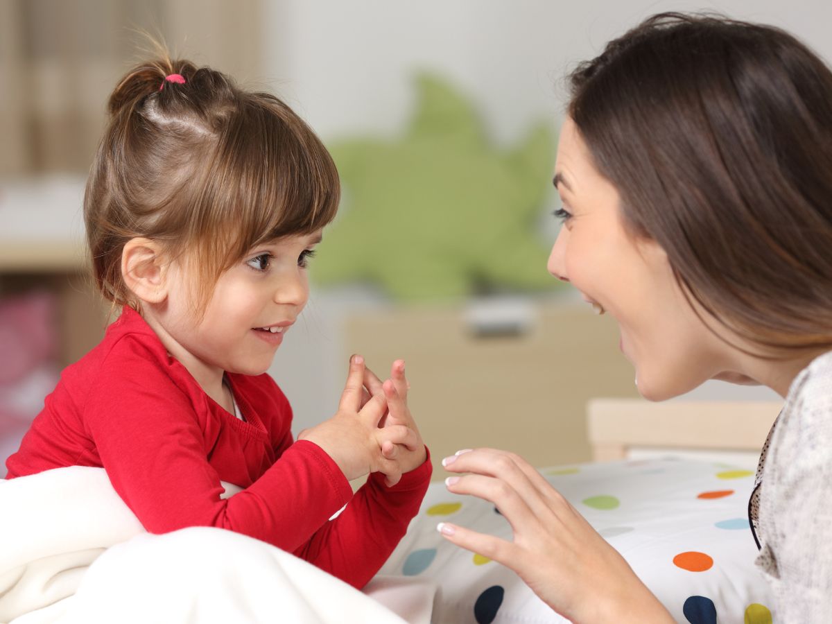 Mother talking to Child- Boost Memory And Concentration