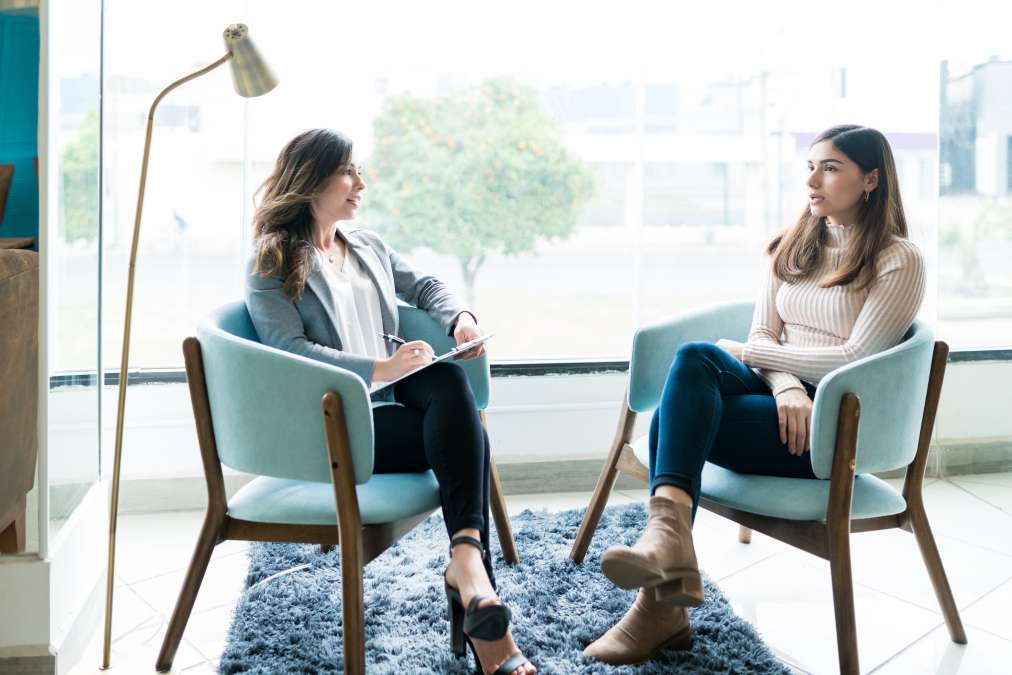 Woman Talking To Therapist-Self-Care Routine