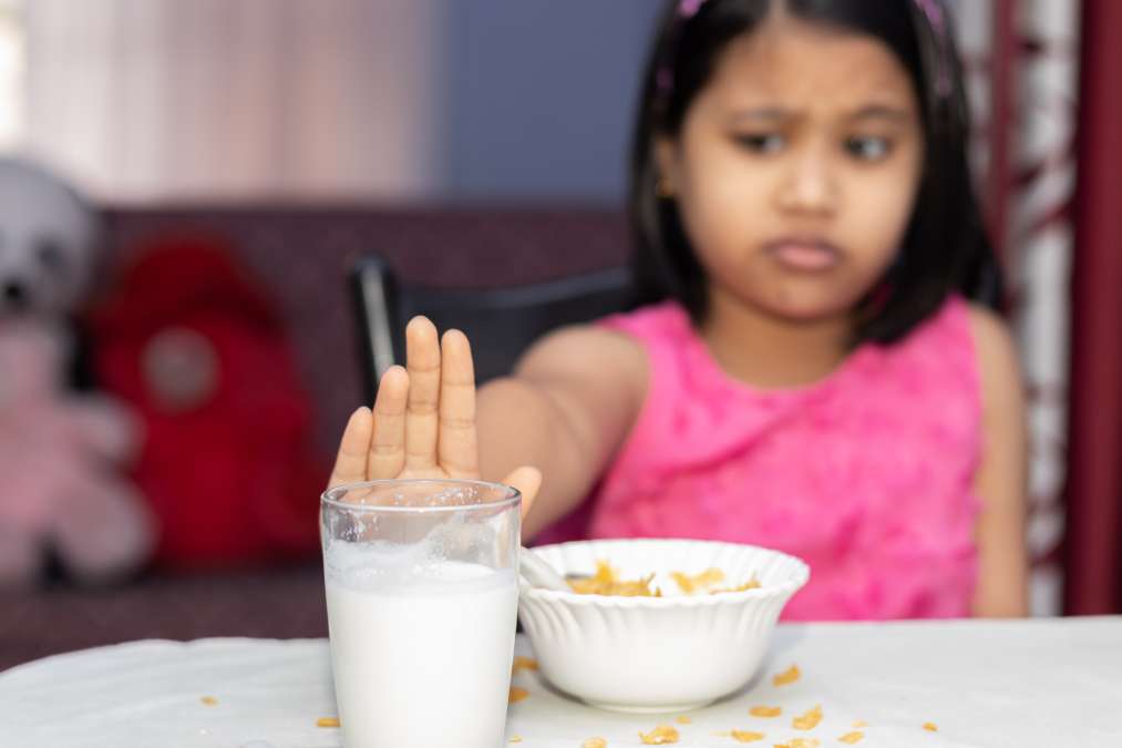 Child refusing to have milk