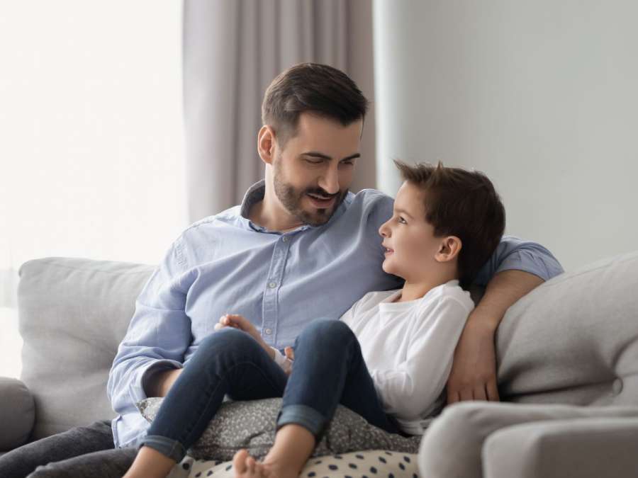 DAD TALKING TO SON- Positive Self-Image In Children
