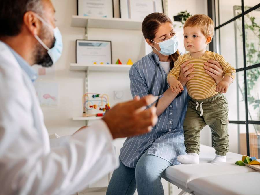 mother took toddler to doctor