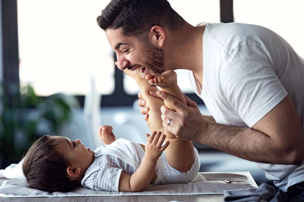 father playing with child- Baby's Sensory Development
