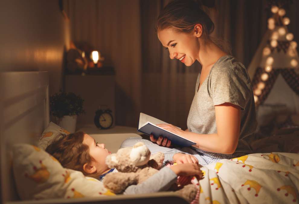mother putting the child to sleep-  Different Learning Styles In Children