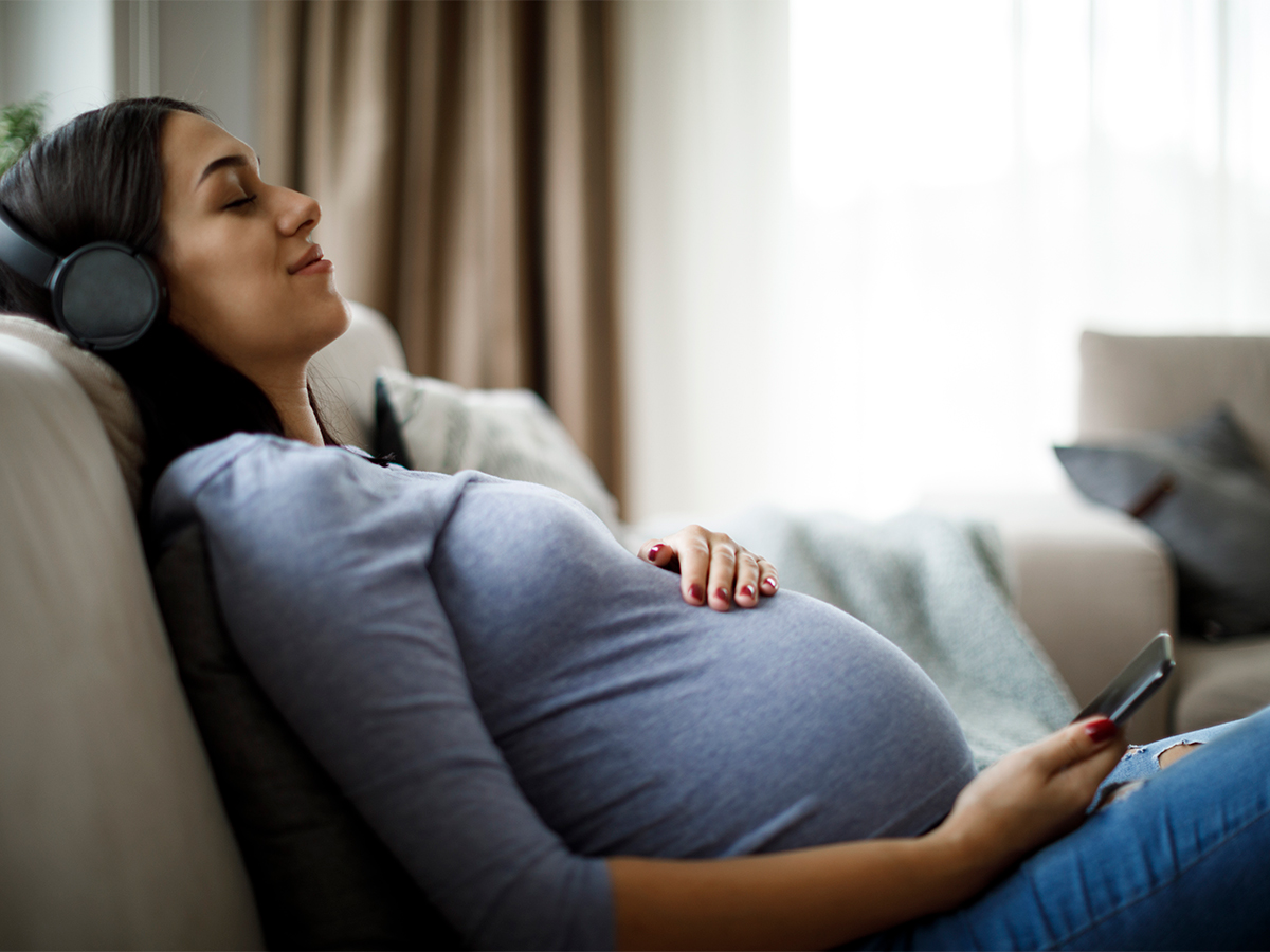 pregnant mother listening to music- Prenatal Bonding