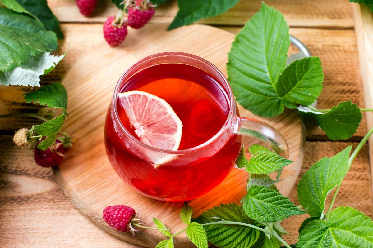 red raspberry tea