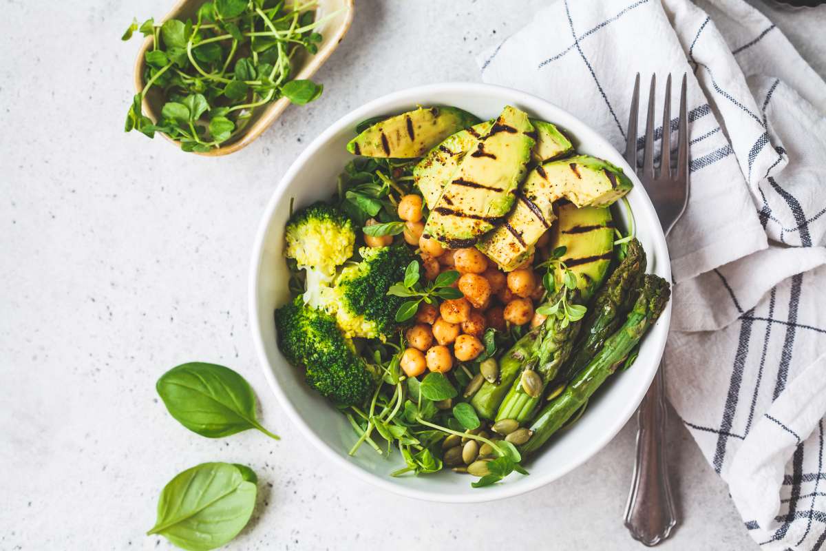 Buddha bowl with grilled avocado- Healthy Fats Into Pre-Pregnancy Diet