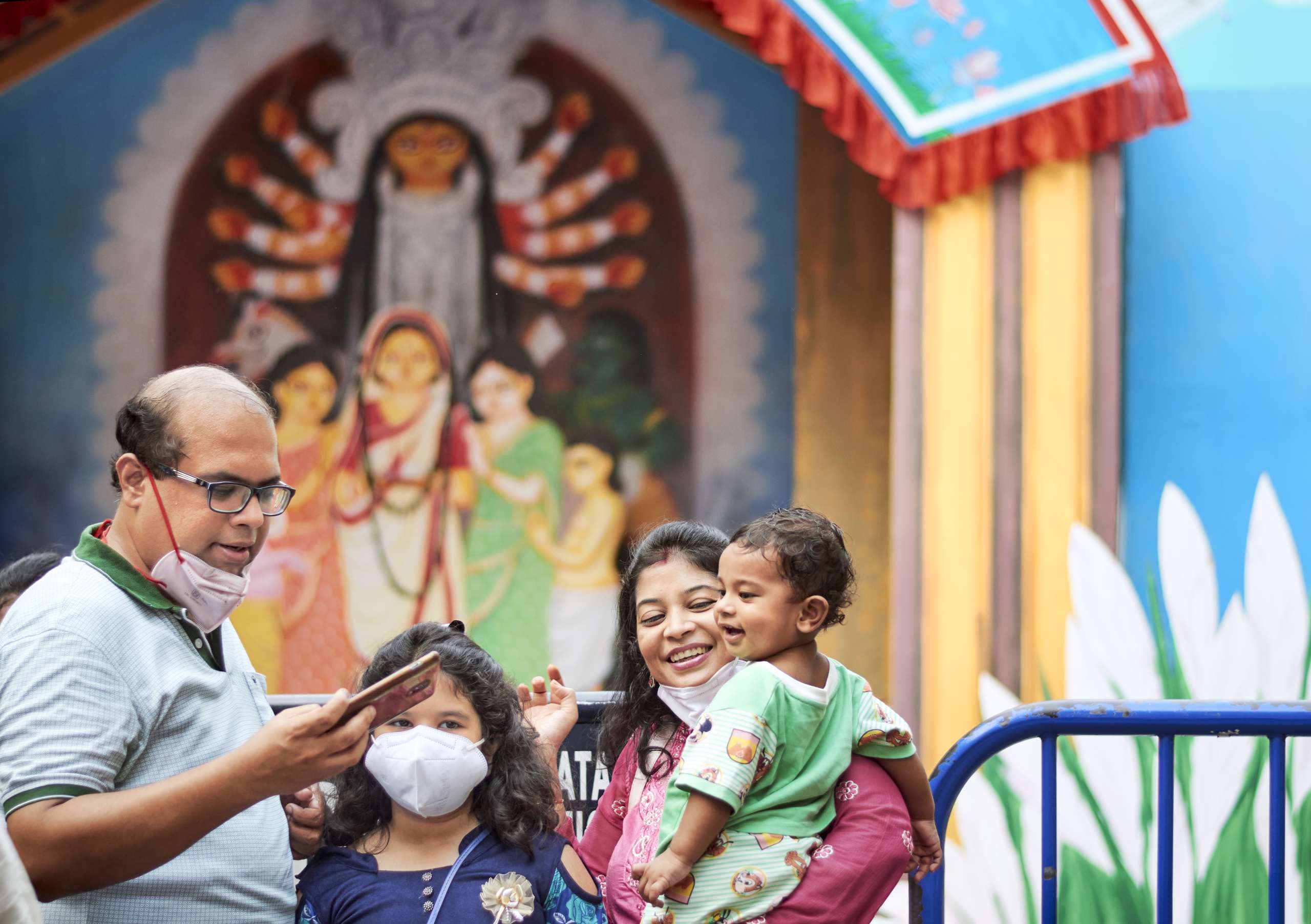 family celebrating durga pooja- Diversity And Inclusion