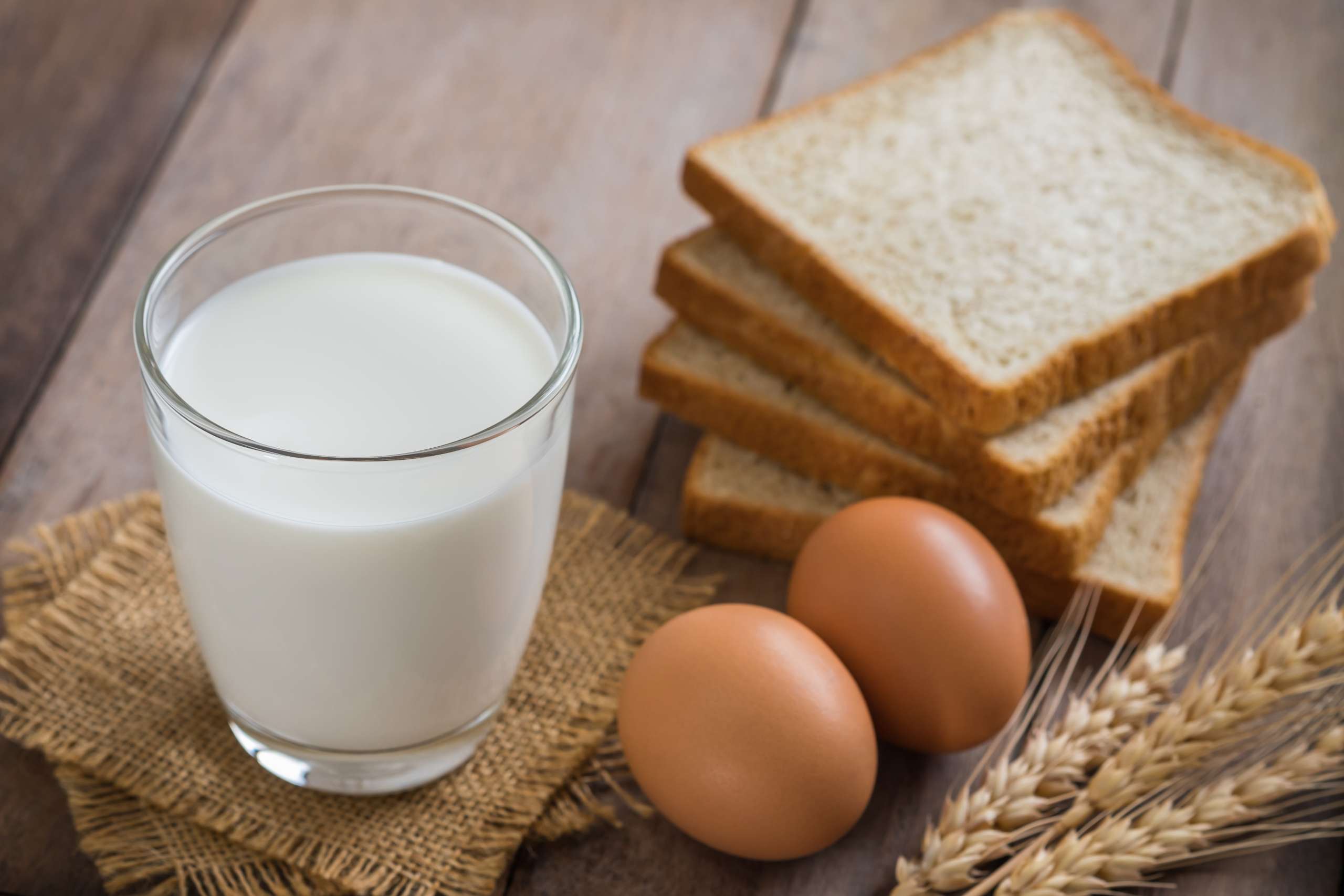 Milk glass with egg and bread- Vegan And Vegetarian Diets For Pre-Pregnancy